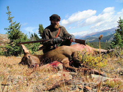 Nathan with an elk